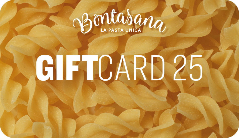 White corn-themed gift card with the value of 25 Euro